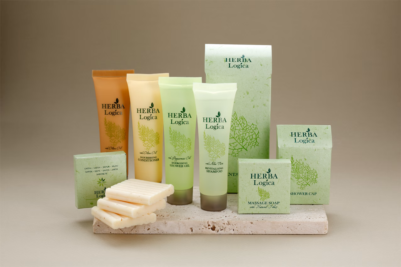 hotel bath care products with essential oils