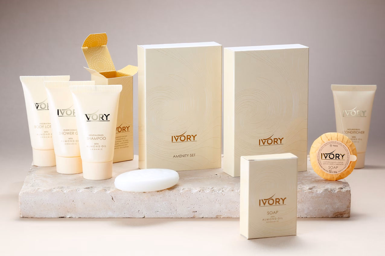 Ivory - Hotel Cosmetics хотелска серия с ексклузивен дизайн и изискан аромат