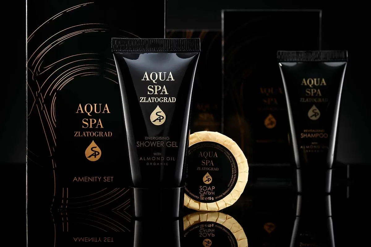 hotel cosmetics design, series for aqua spa hotel zlatograd